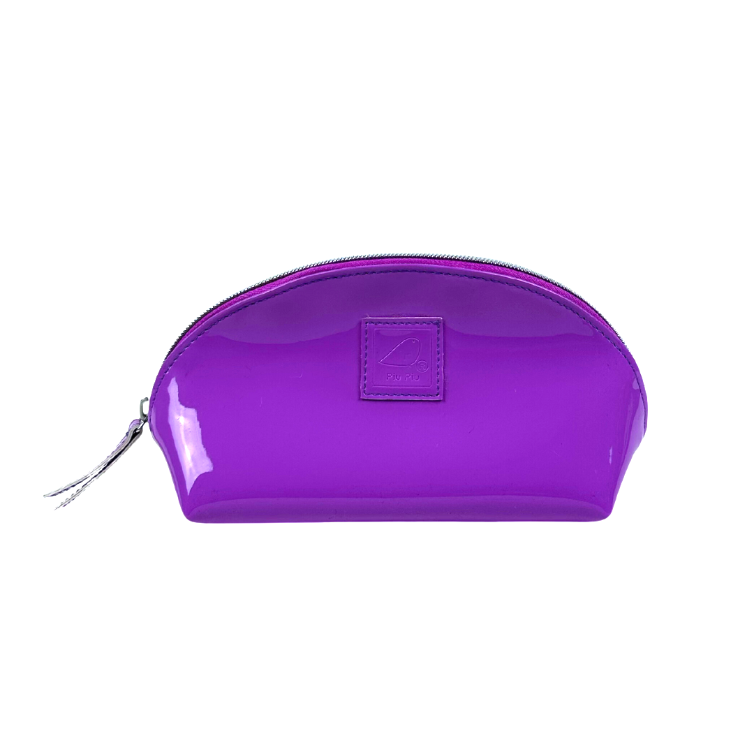 trendy handmade vibrant high-end glossy vinyl vegan purse clutch pouch