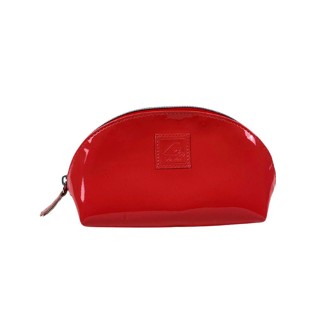 trendy handmade vibrant high-end glossy vinyl vegan purse clutch pouch